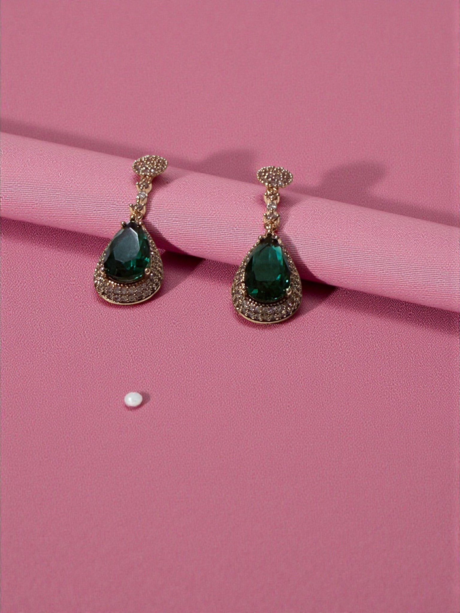 Emerald Royale Drop Earrings