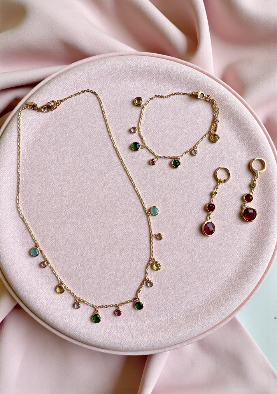 Iridescent Gem Charm Set