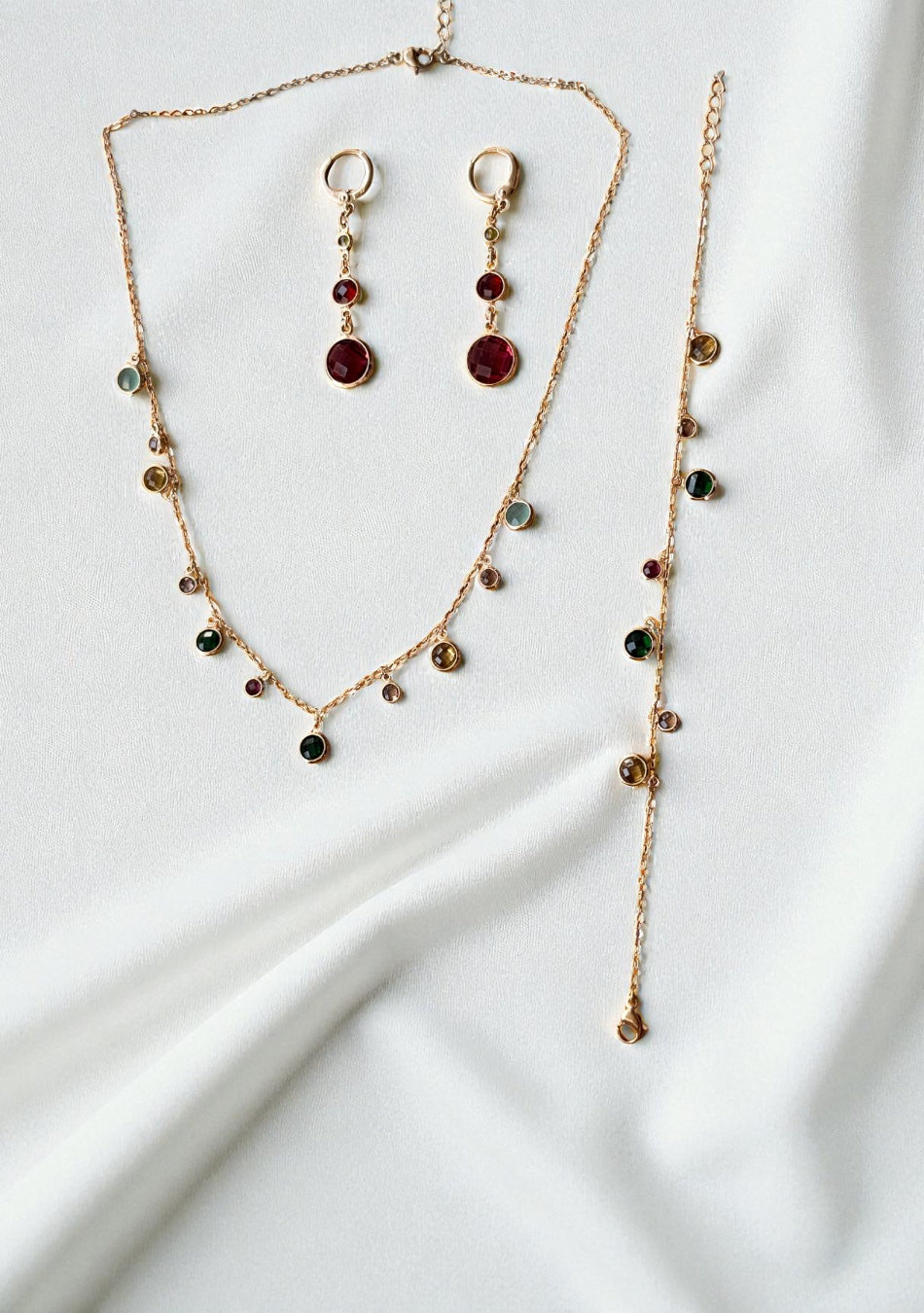 Iridescent Gem Charm Set