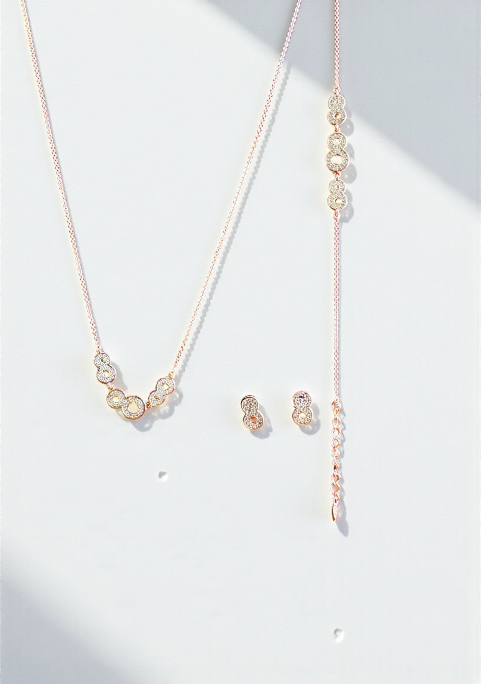 Infinity Bloom Pendant & Bracelet Set