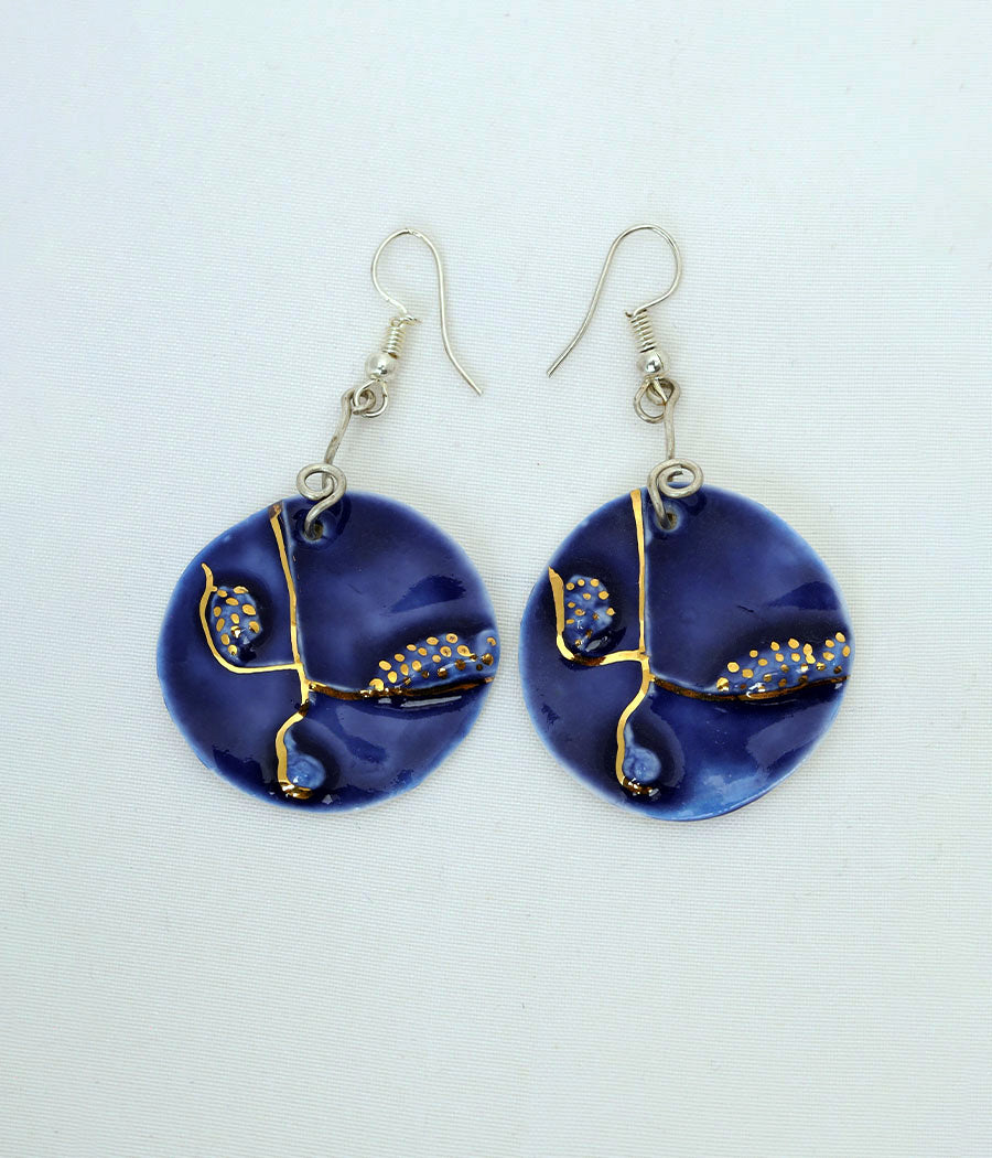 Deep blue Sea Earring and Pendant Set
