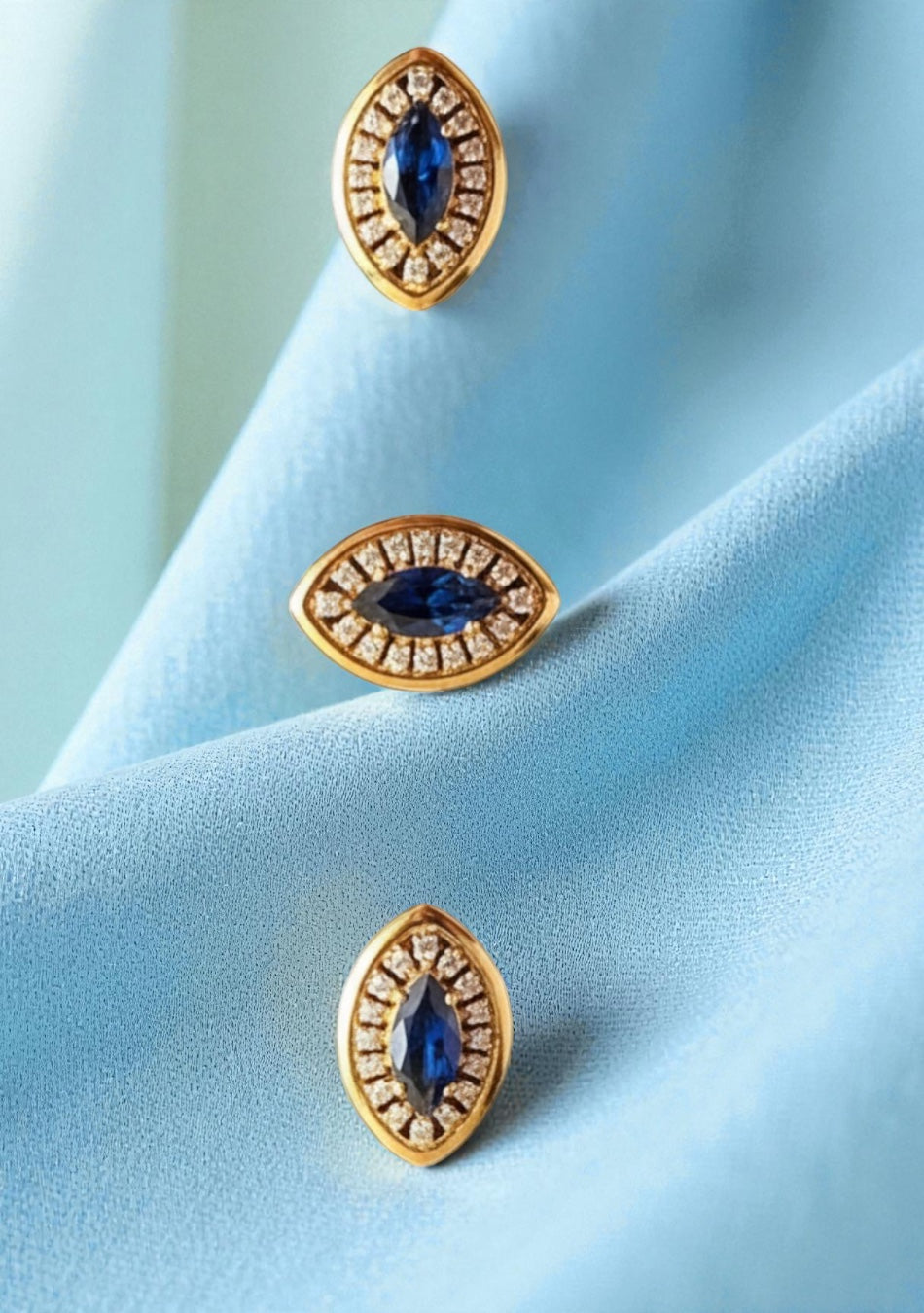 Imperial Blue Marquise Set