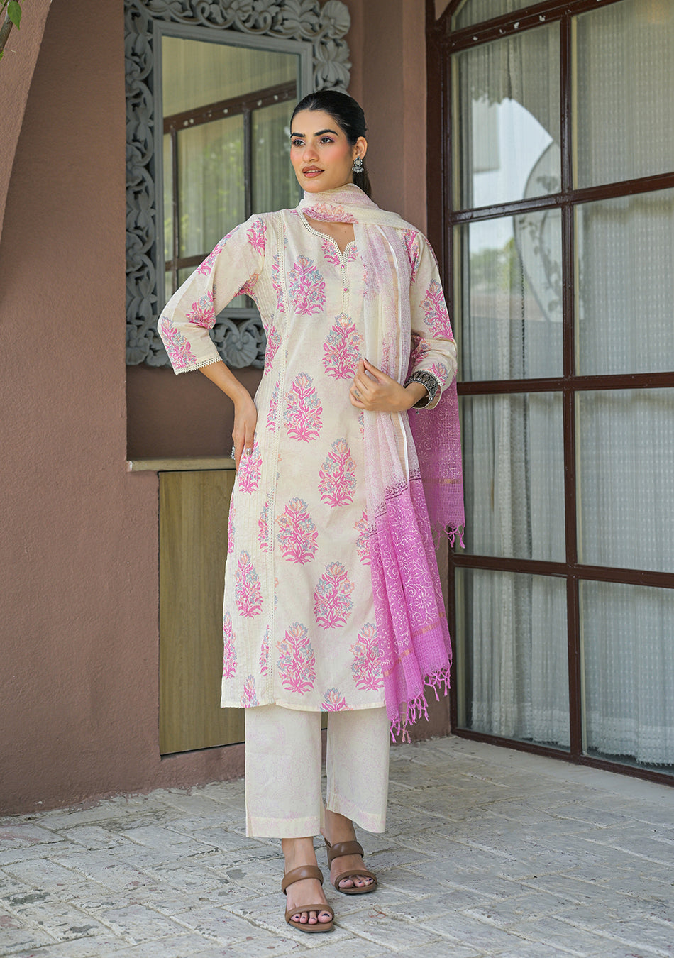 Pastel Gulmohar Suit Set