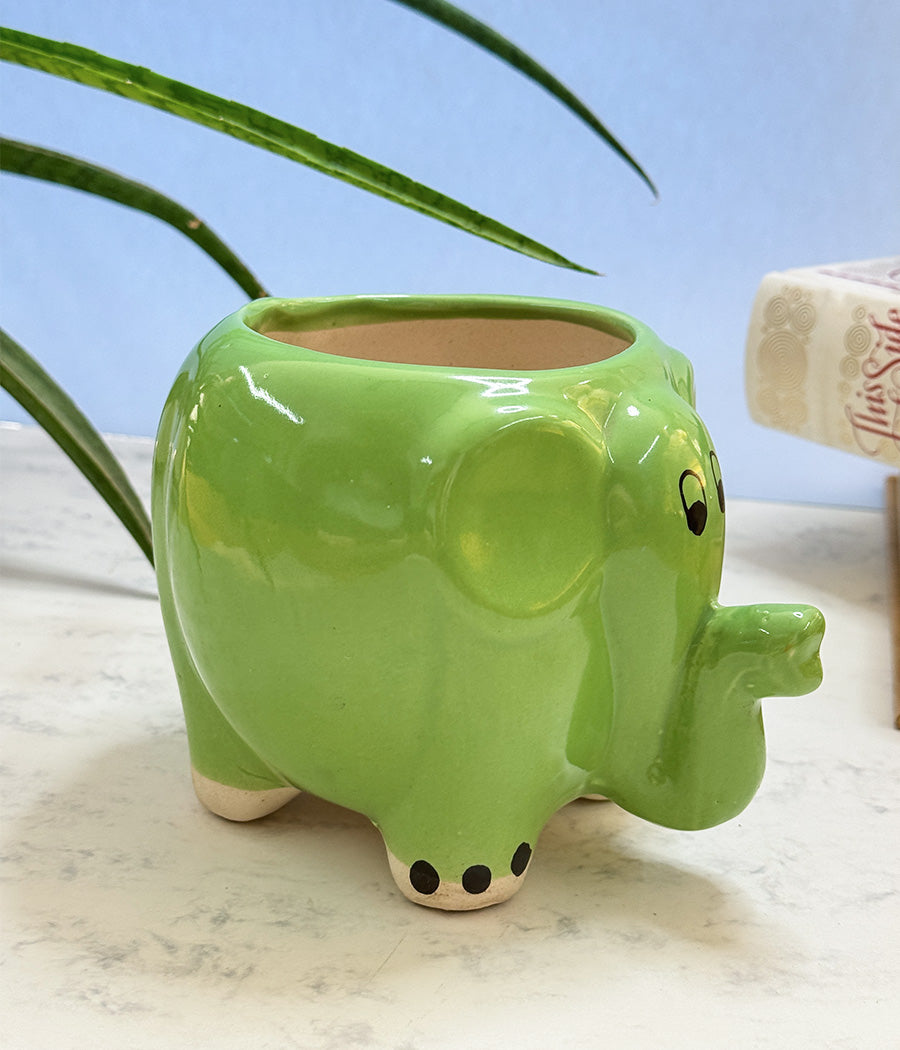 Elephant Ceramic Pot