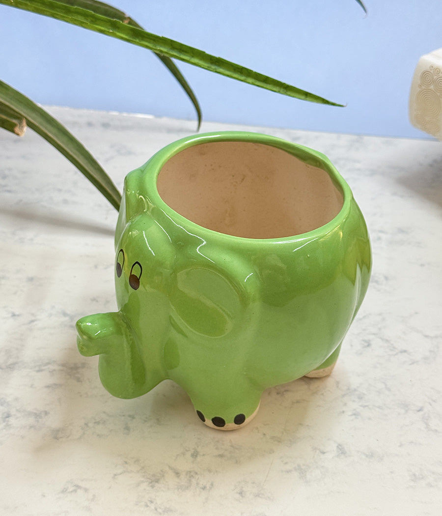 Elephant Ceramic Pot