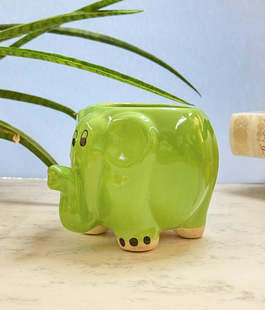 Elephant Ceramic Pot