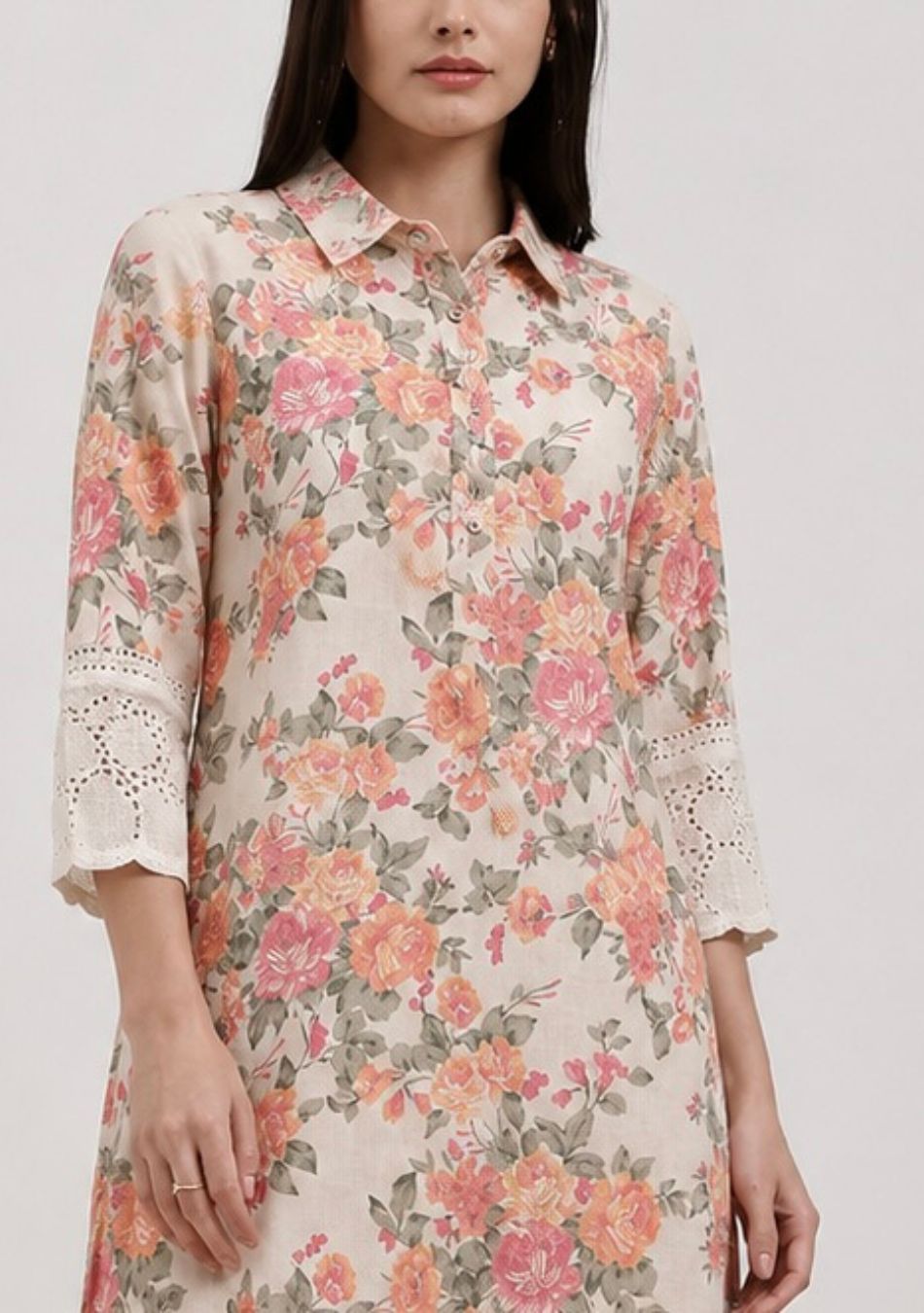 Aravalii Rosette Bloom Luxe Kurta
