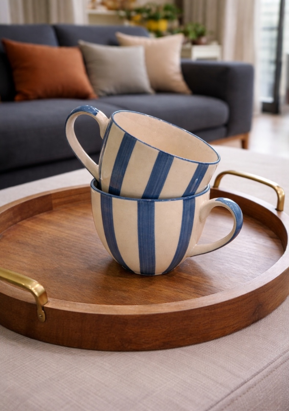 Coastal Stripe Mugs
