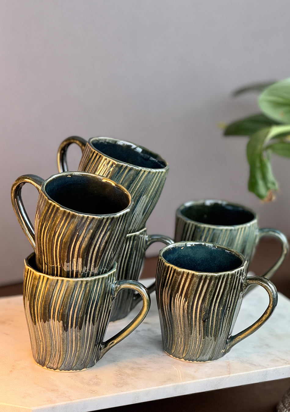 Green Heron Mugs - Handcrafted