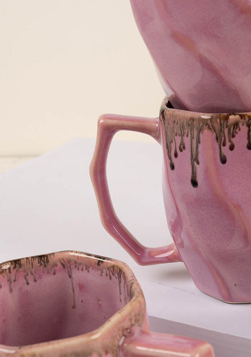 Pink Robin Mugs - Handcrafted