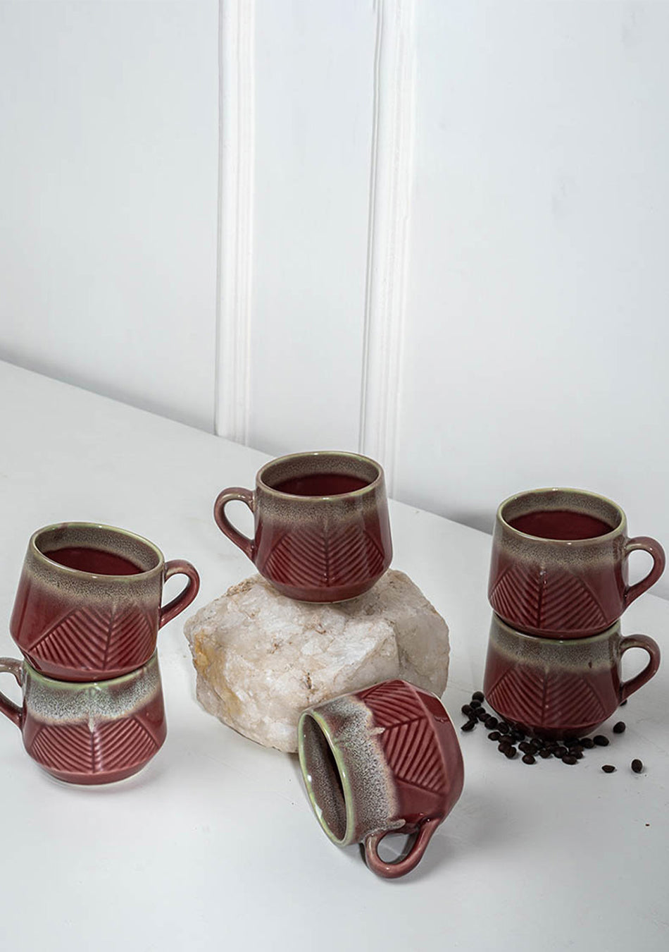 Maroon Oriole Mugs - Handcrafted