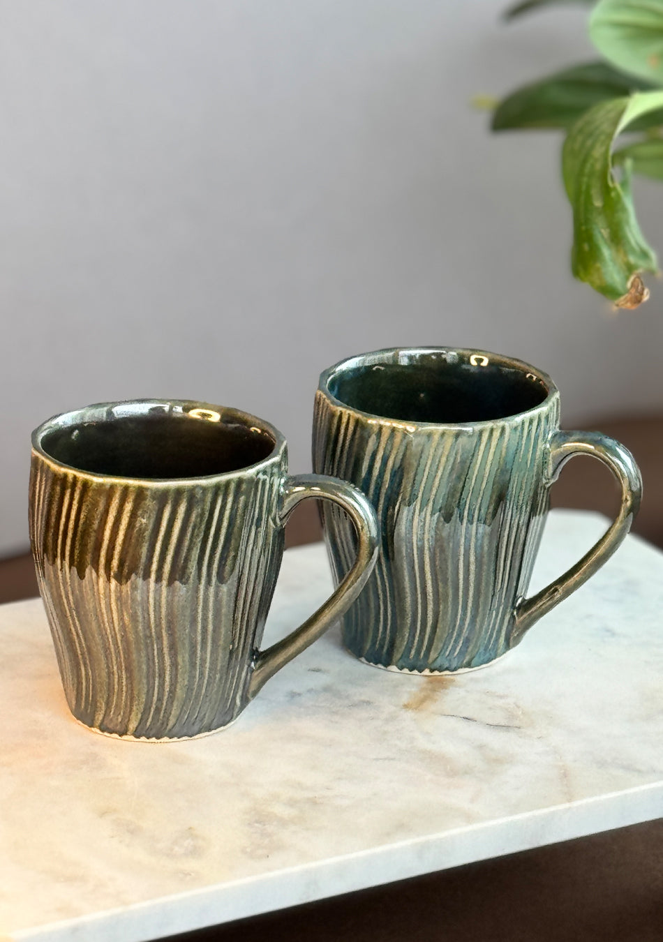 Green Heron Mugs - Handcrafted