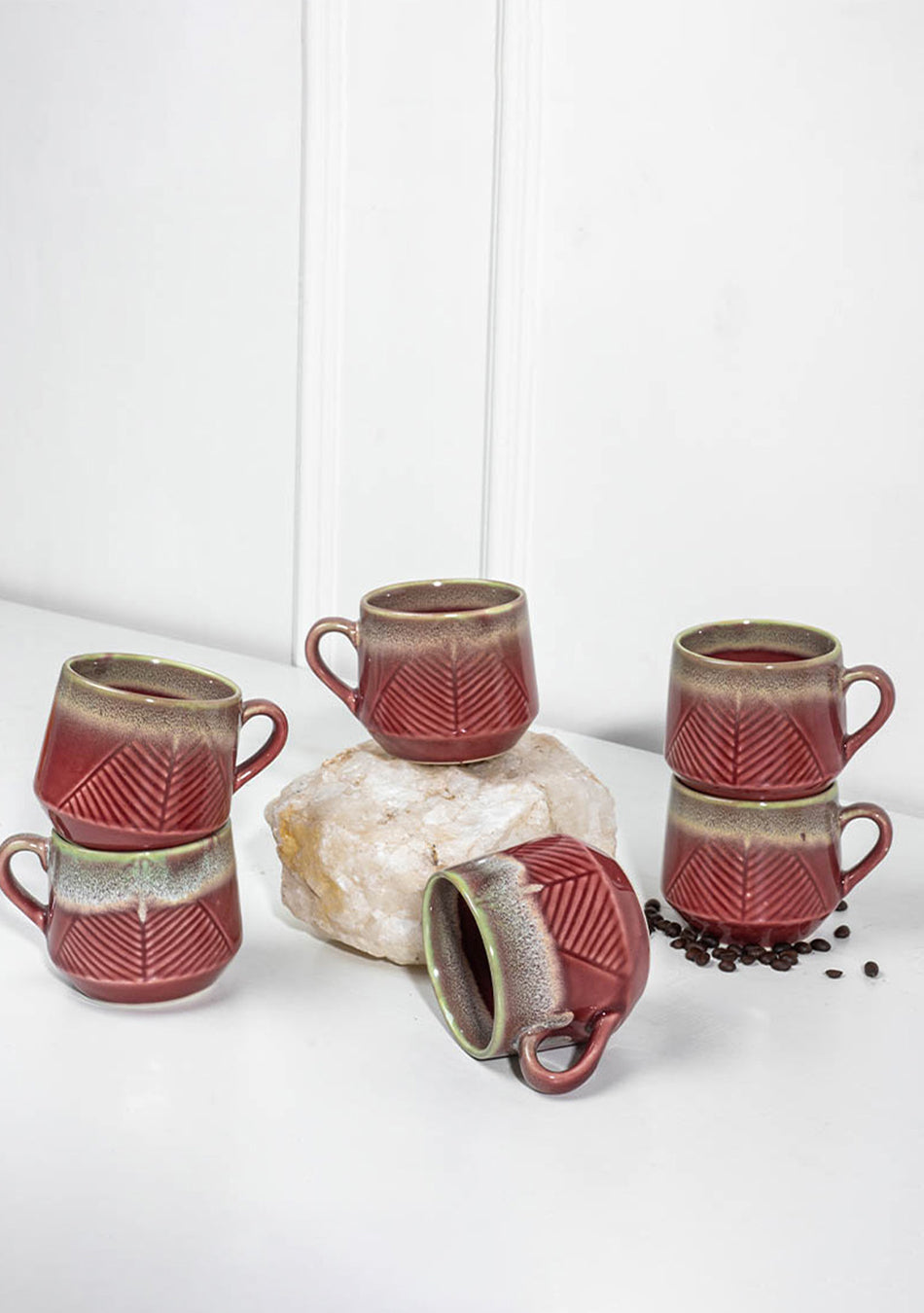Maroon Oriole Mugs - Handcrafted