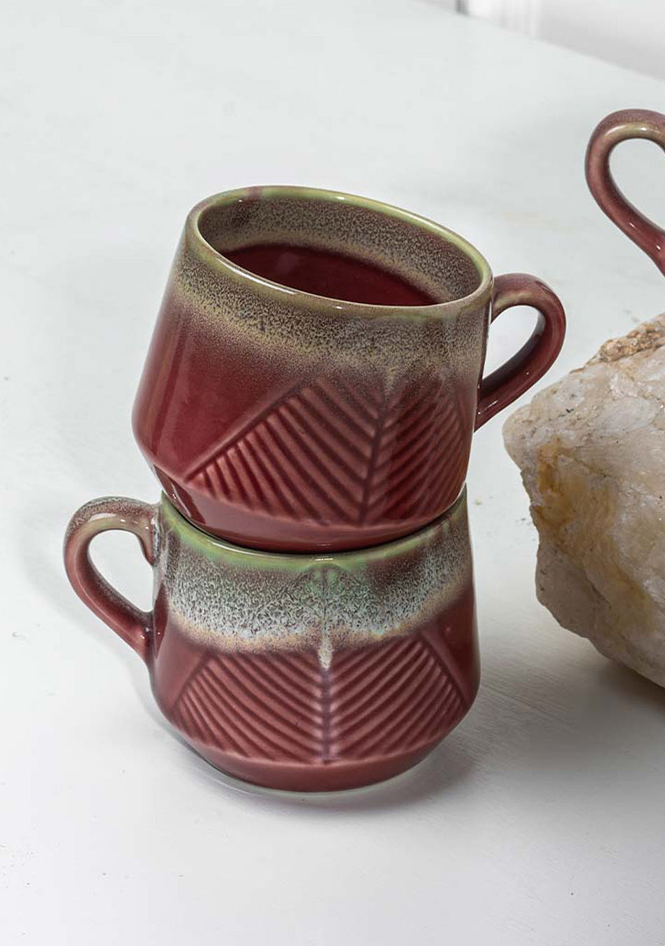 Maroon Oriole Mugs - Handcrafted