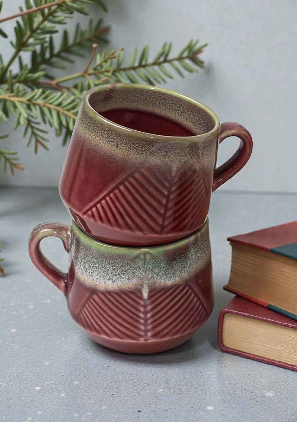 Maroon Oriole Mugs - Handcrafted