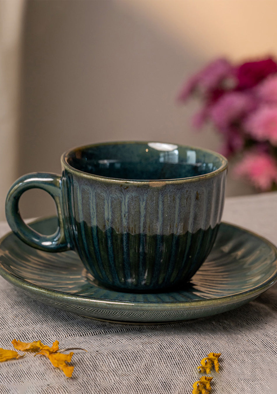 Green Swallow Tea Cups