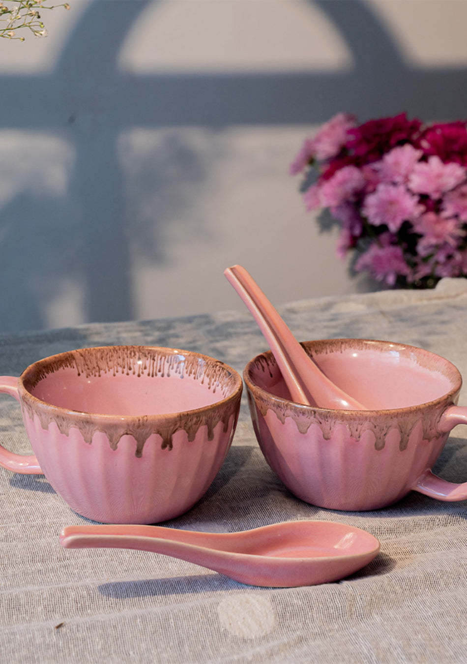 Pine Grosbeak Soup Bowl + Spoon - Handcrafted