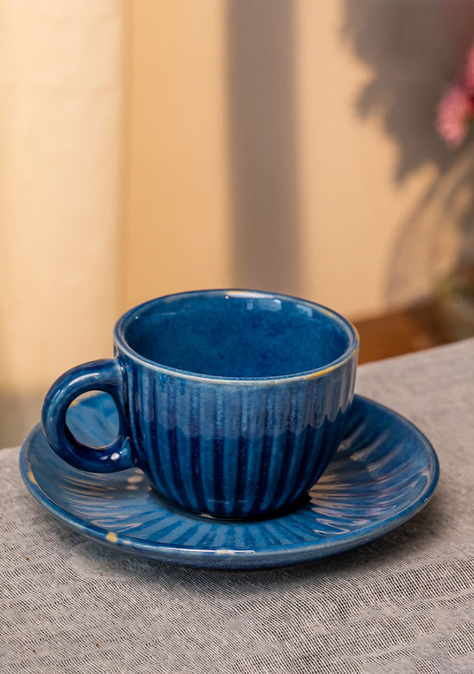 Blue Robin Tea Cups - Handcrafted