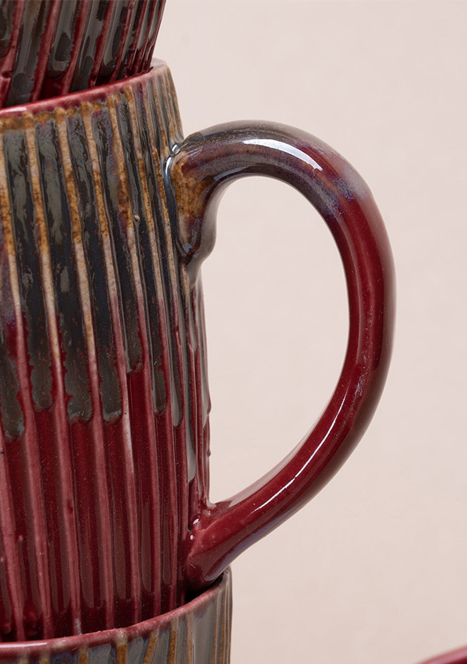 House Finch Ceramic Mugs Set - Handcrafted