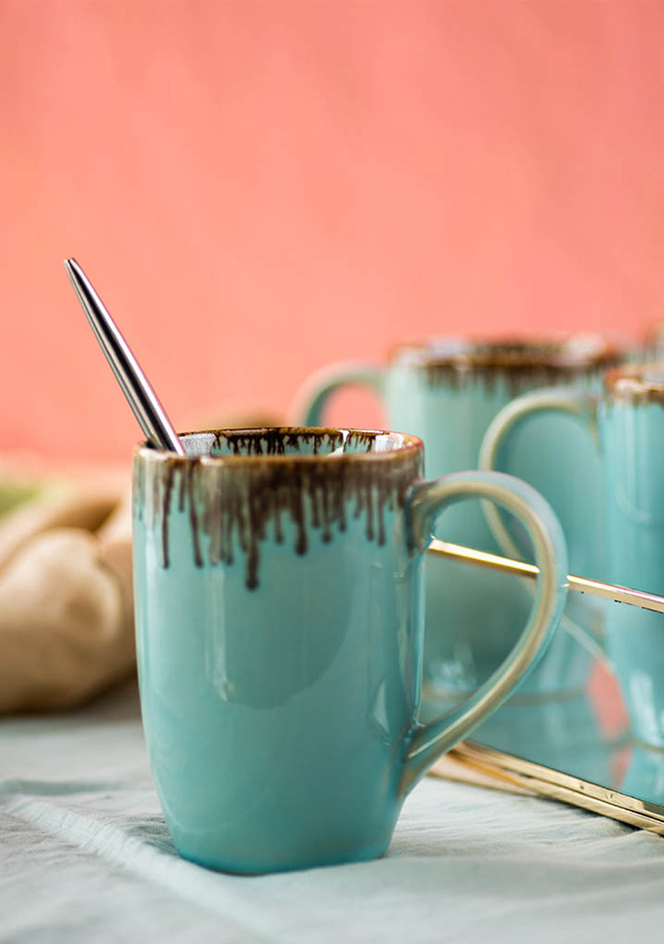 Indian Roller Mugs - Handcrafted
