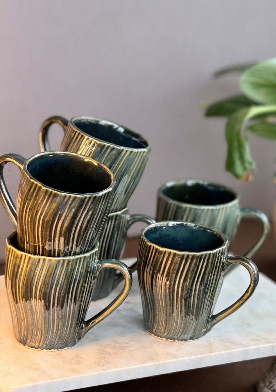 Green Heron Mugs - Handcrafted