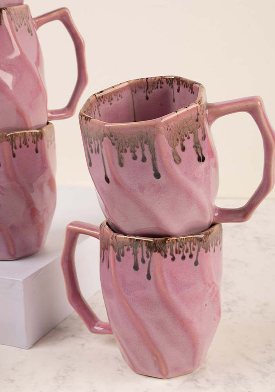 Pink Robin Mugs - Handcrafted