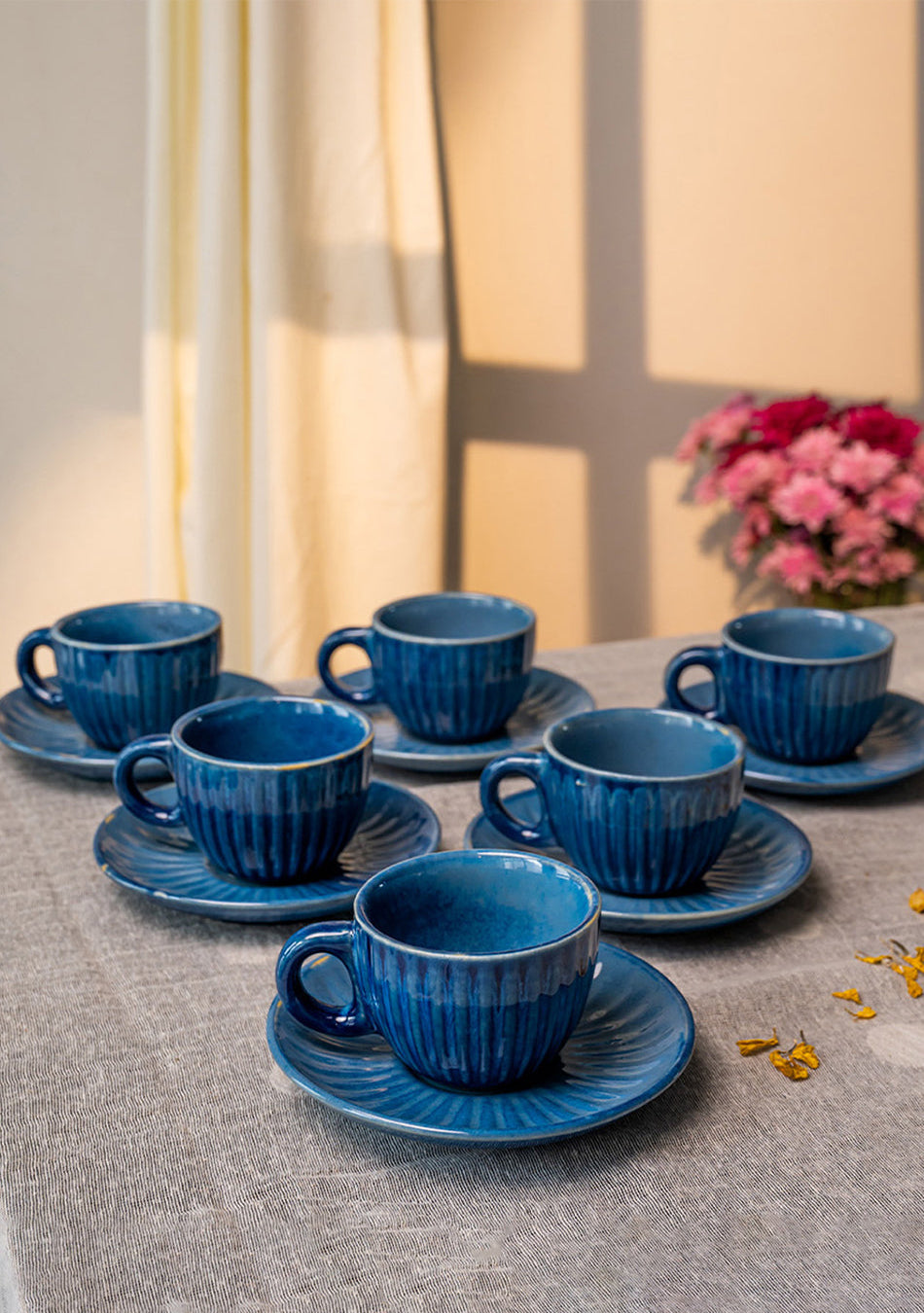 Blue Robin Tea Cups - Handcrafted