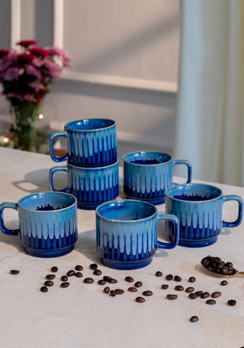 Blue Dacnis Mugs - Handcrafted