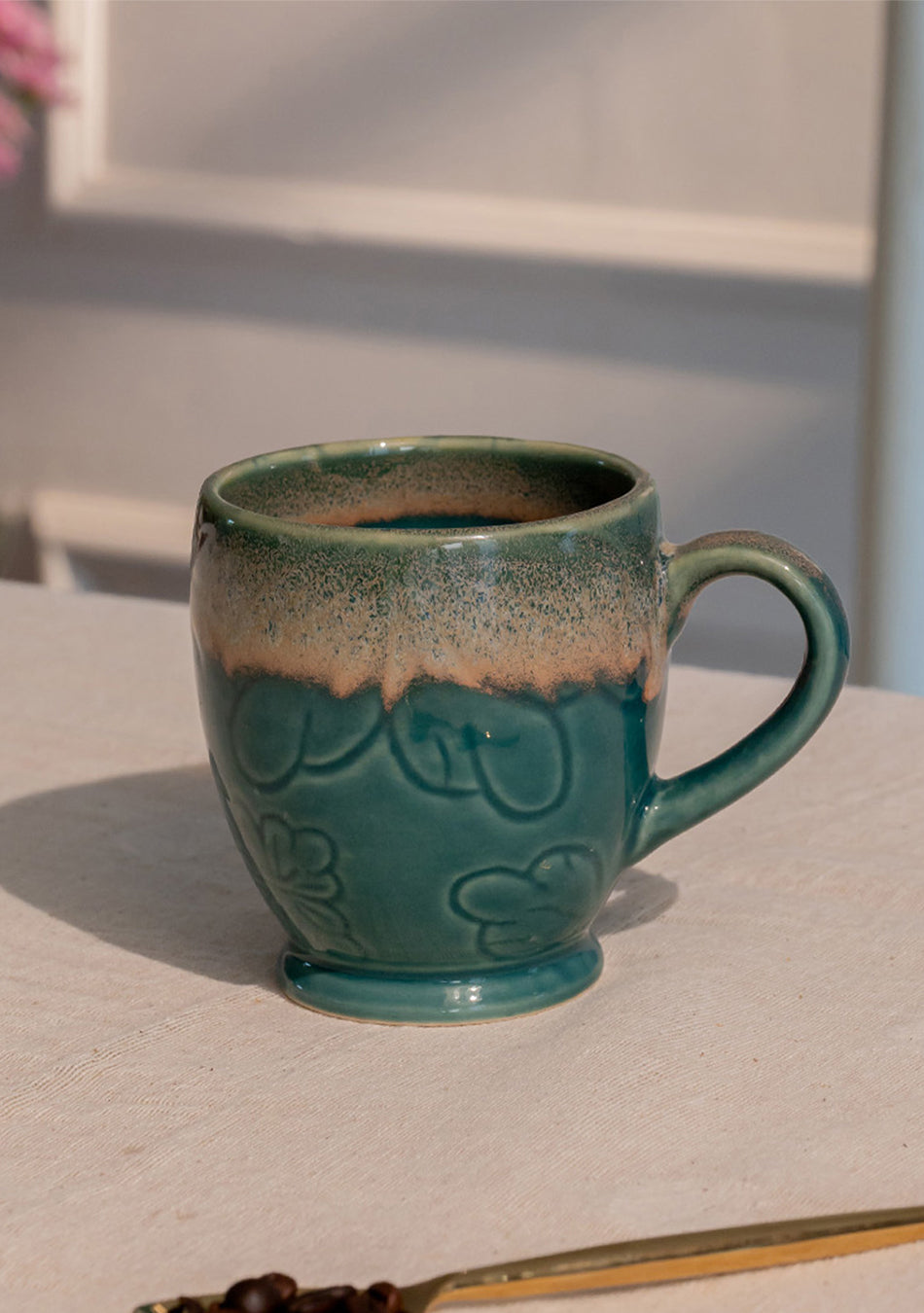 Green Honeycreeper Mugs - Handcrafted