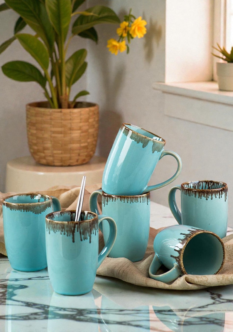 Indian Roller Mugs - Handcrafted
