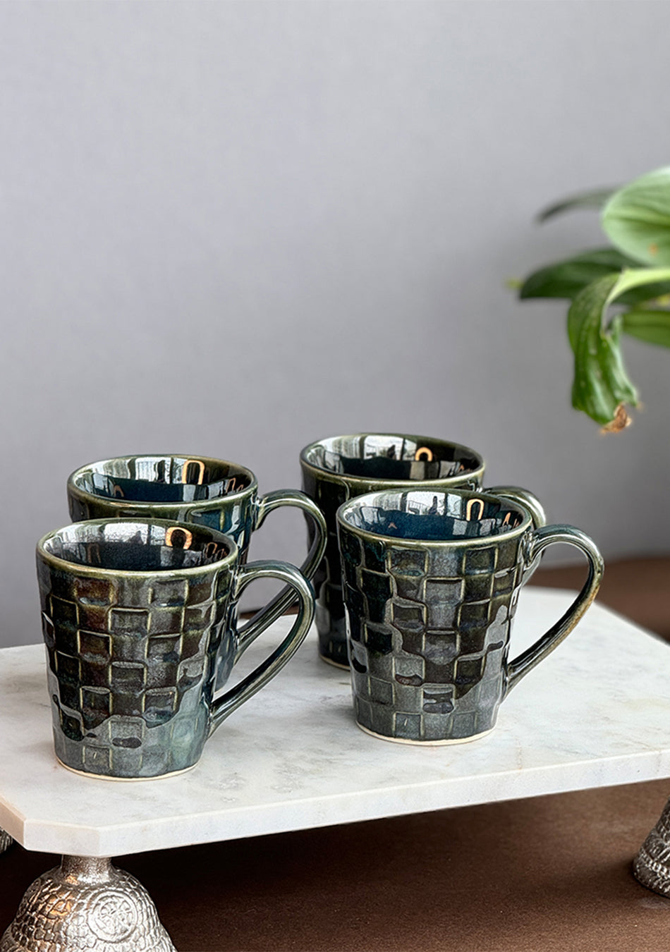 Nightjar Moss Mugs - Handcrafted