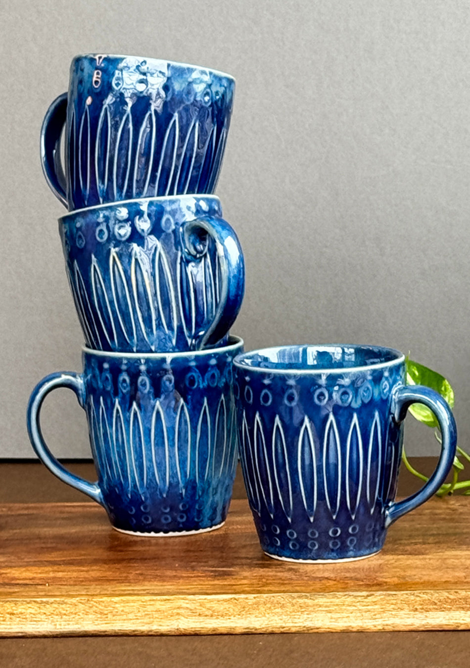 Swallow Azure Mugs - Handcrafted