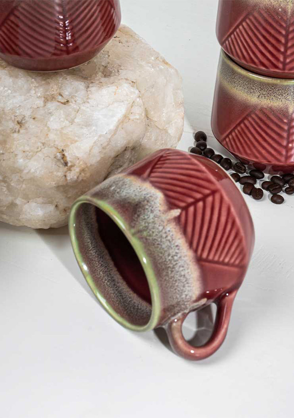 Maroon Oriole Mugs - Handcrafted