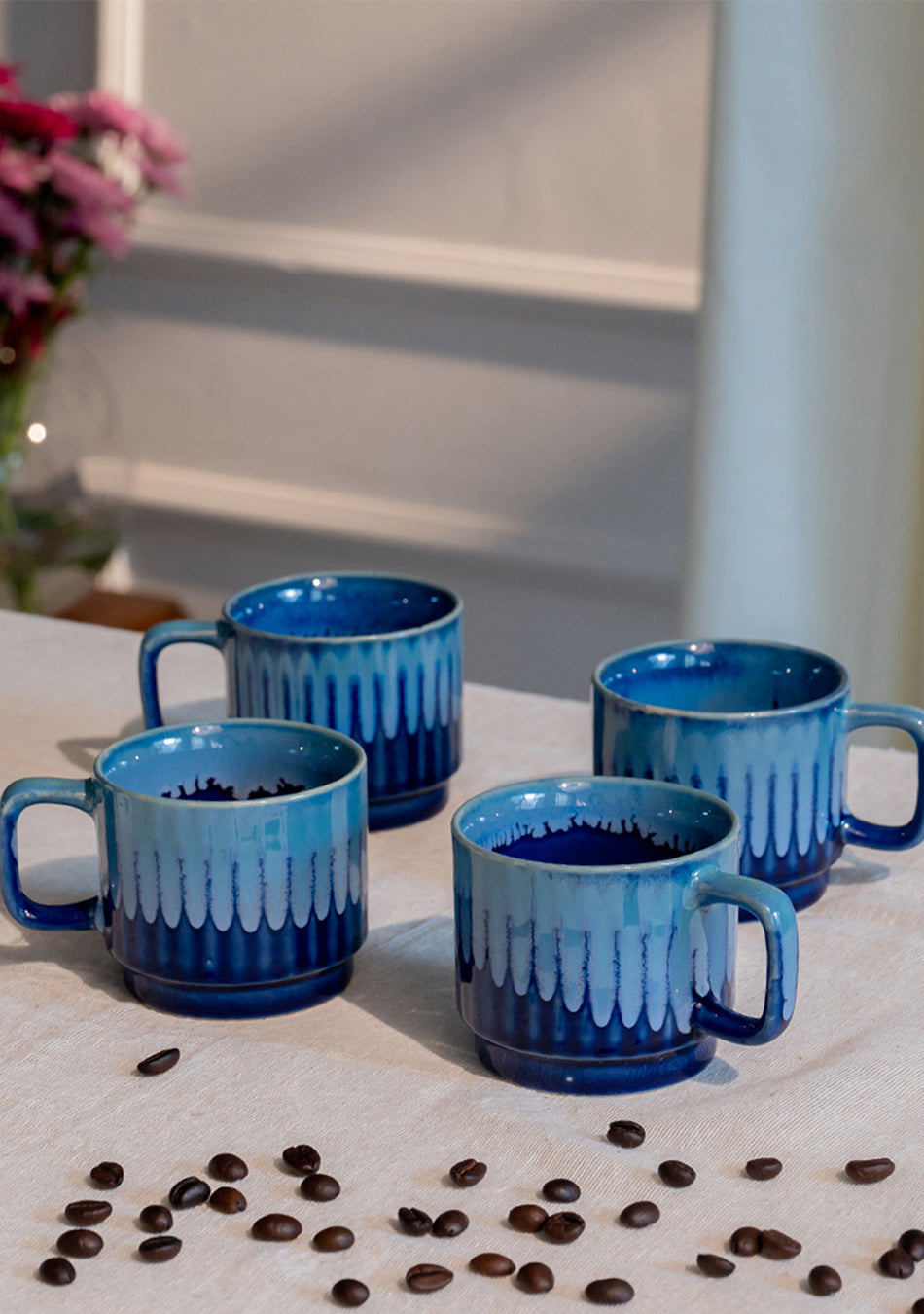 Blue Dacnis Mugs - Handcrafted