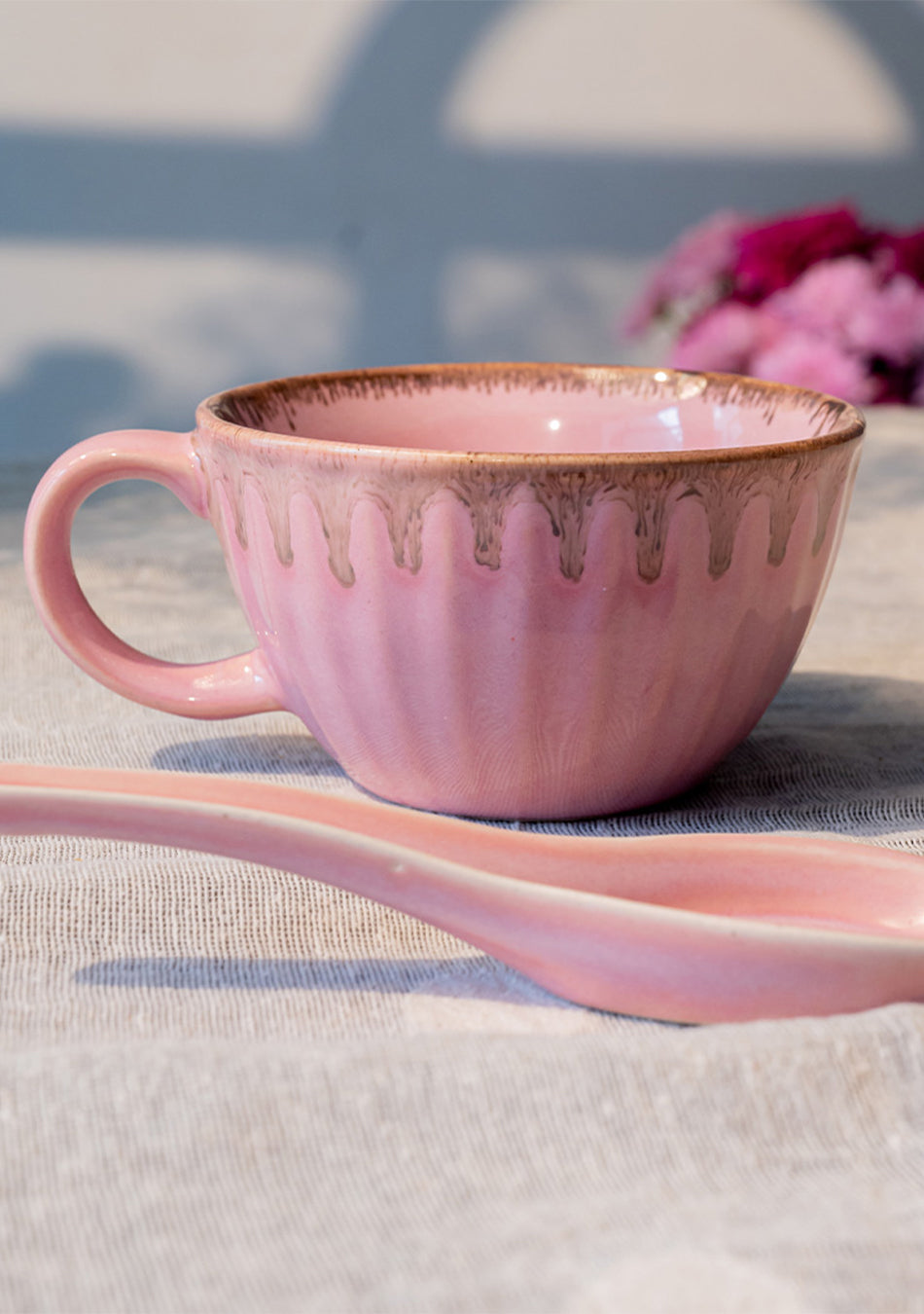Pine Grosbeak Soup Bowl + Spoon - Handcrafted