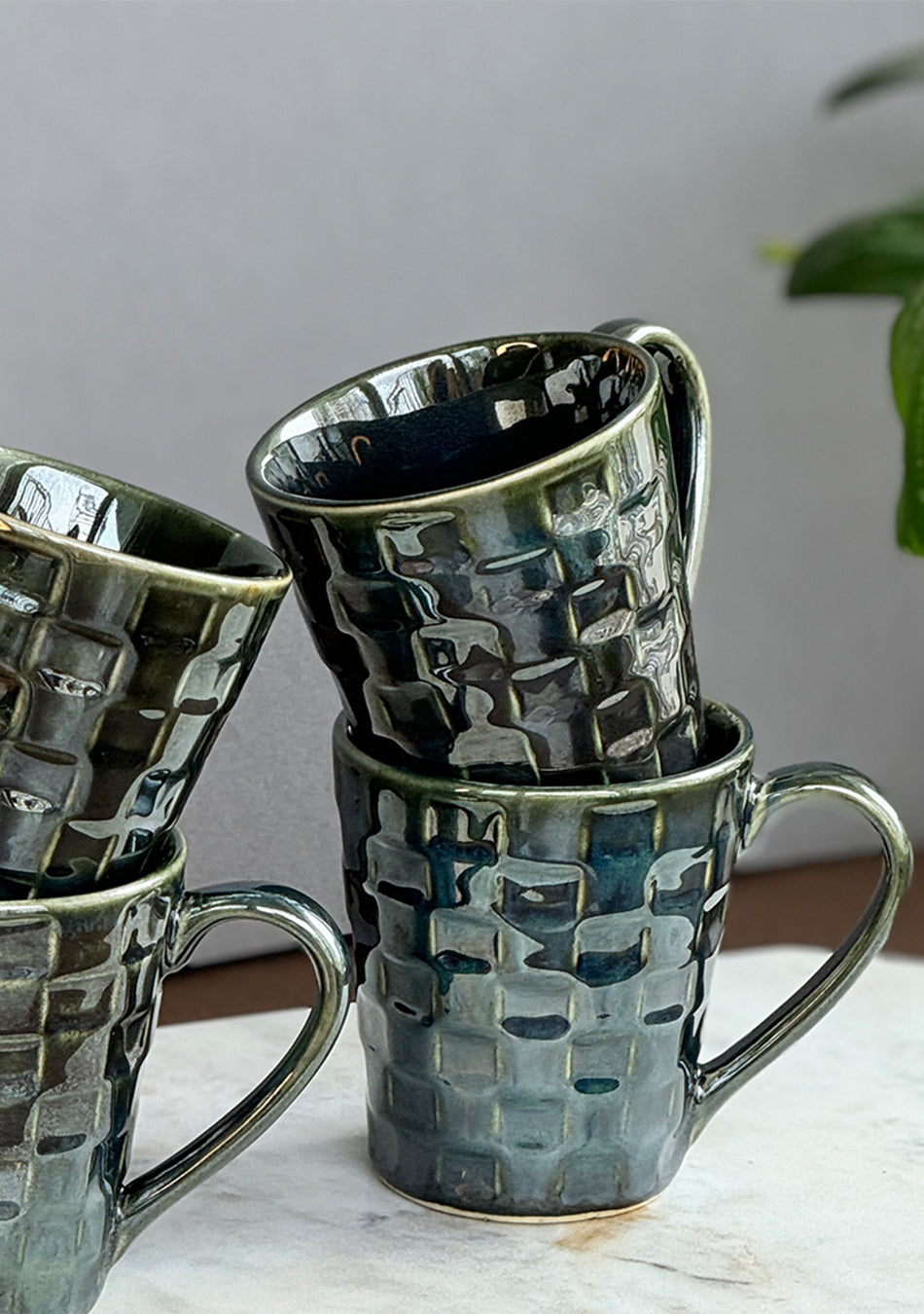 Nightjar Moss Mugs - Handcrafted