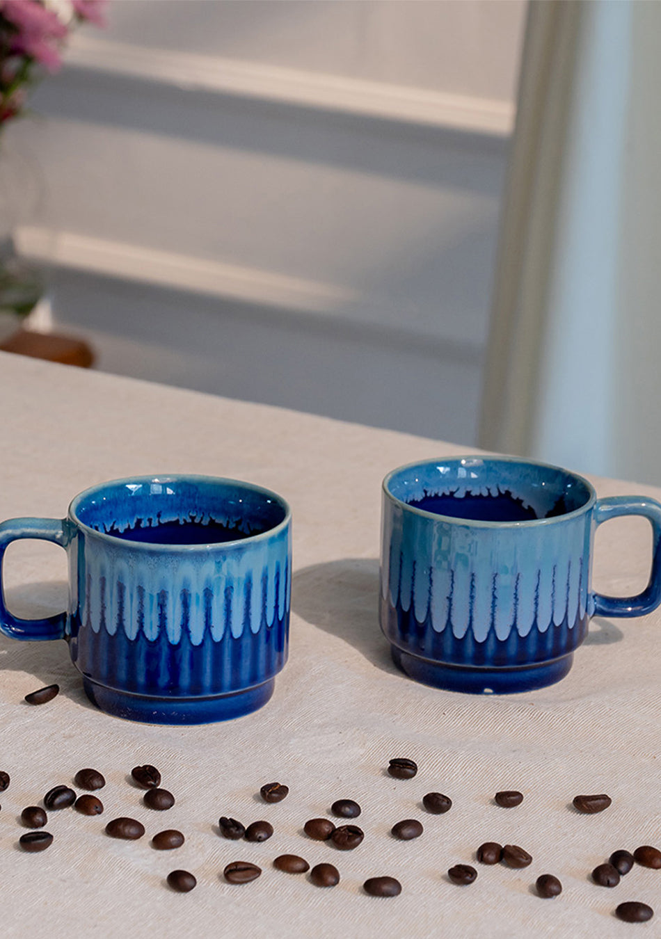 Blue Dacnis Mugs - Handcrafted