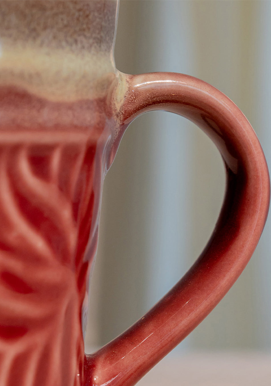 Pink-Green Pigeon Mugs - Handcrafted