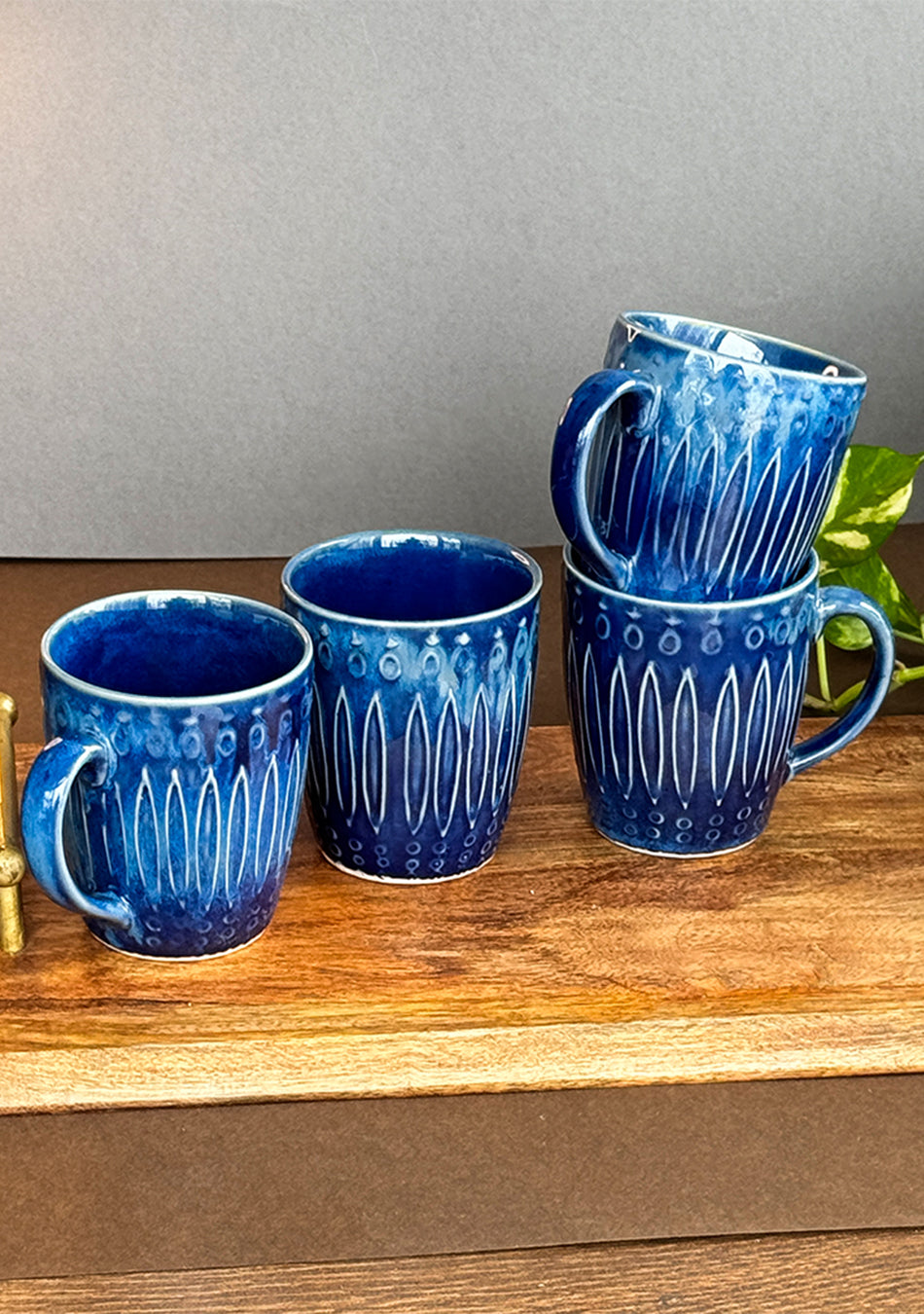 Swallow Azure Mugs - Handcrafted