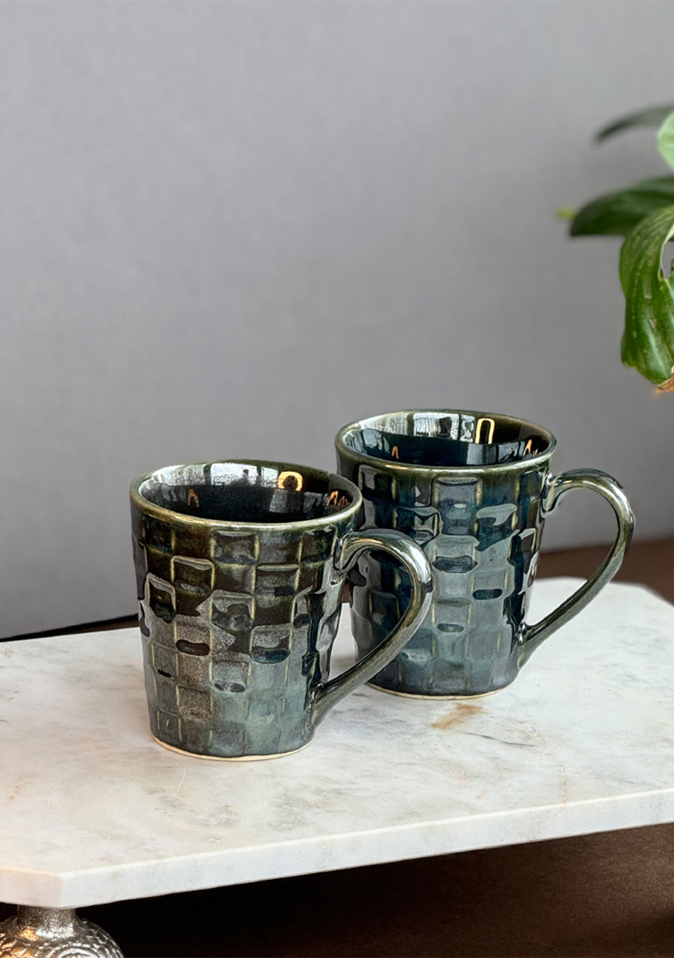 Nightjar Moss Mugs - Handcrafted