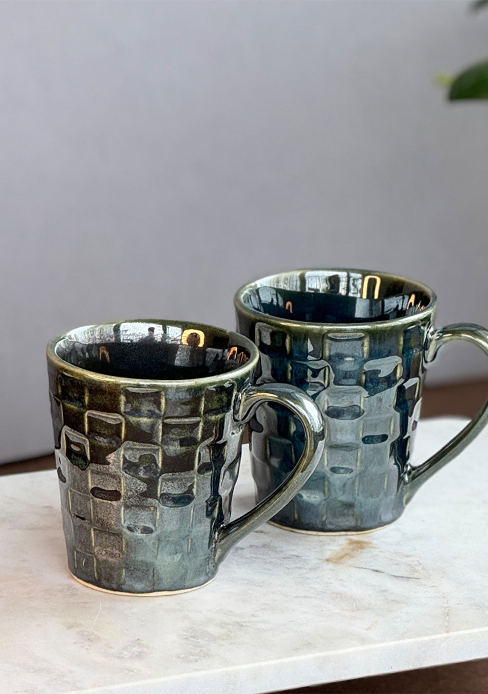 Nightjar Moss Mugs - Handcrafted