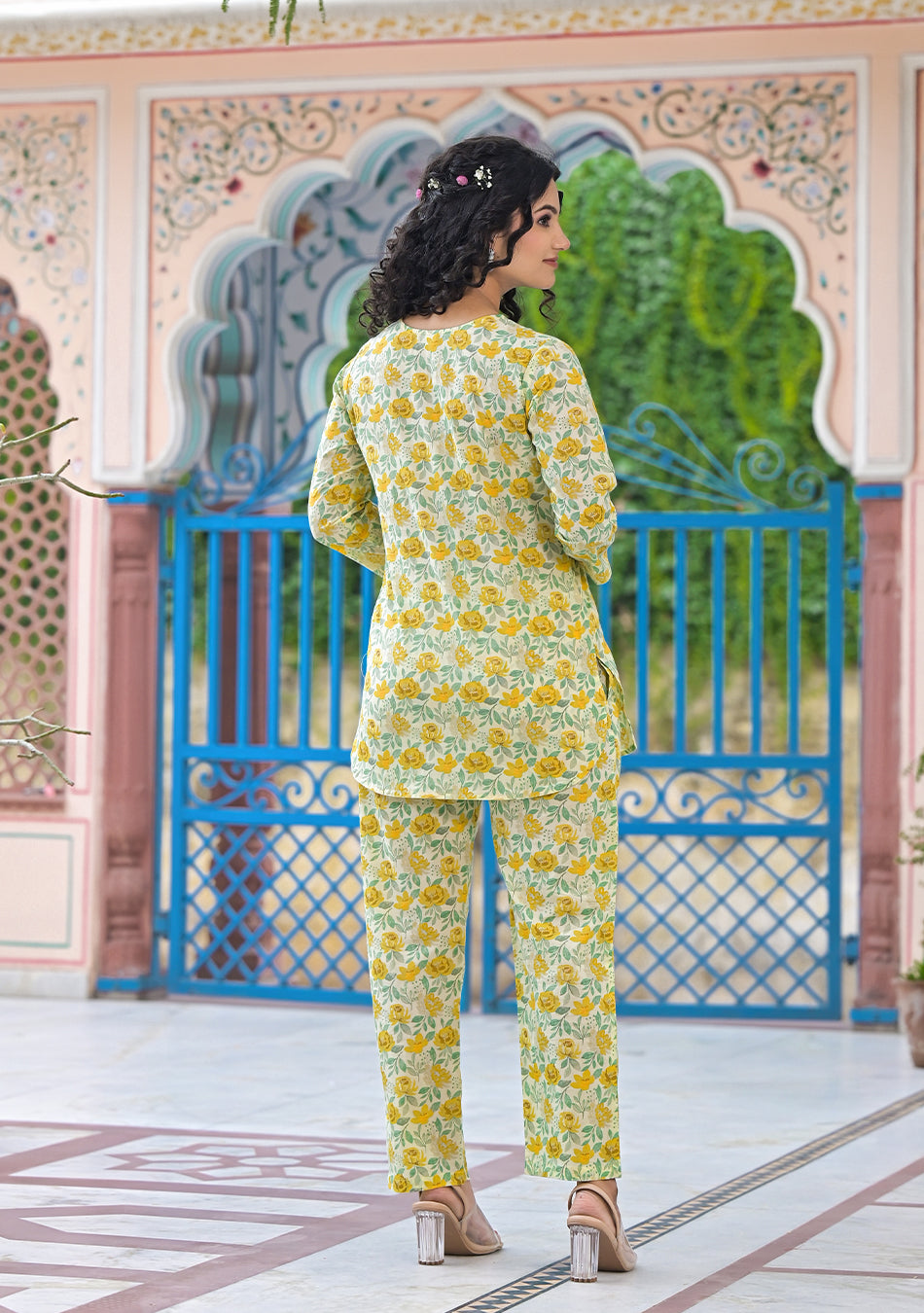 Yellow Floral Nightwear/Loungewear