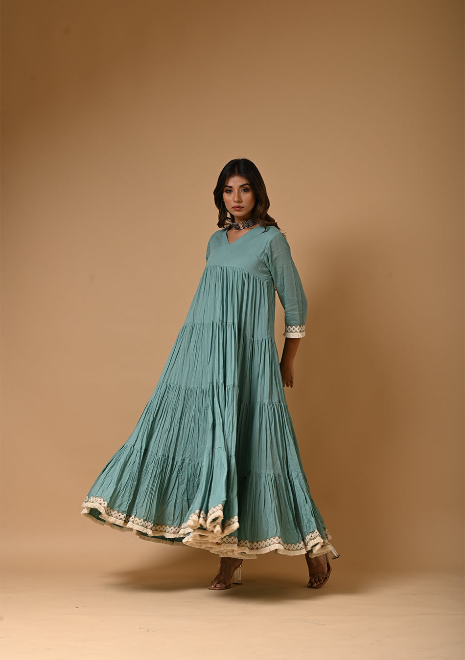 Aqua Mulmul Tier Dress