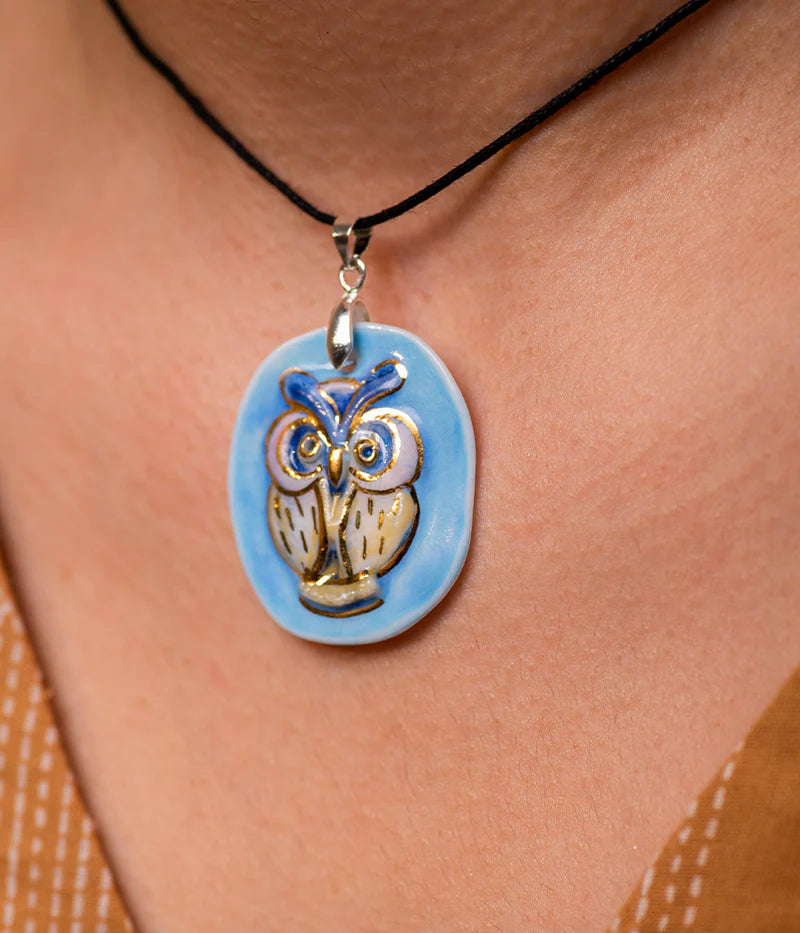 Owl Necklace - Light