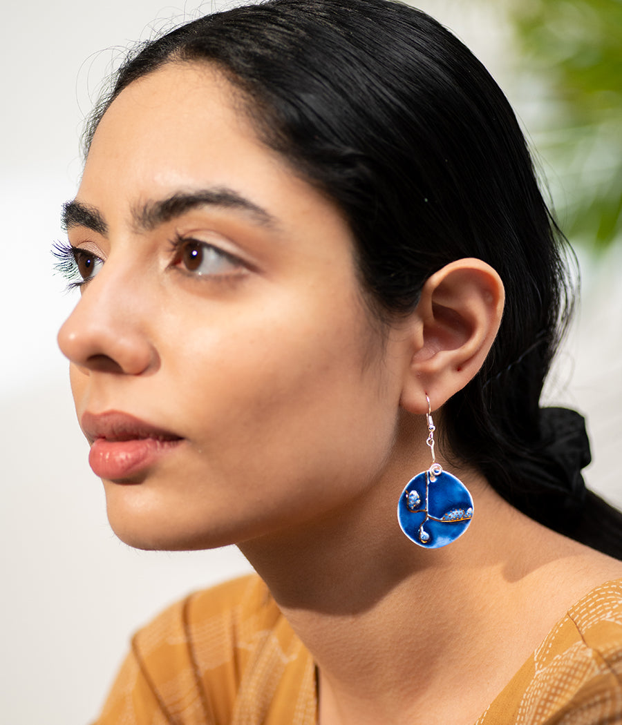 Sea Inspired Blue Earrings