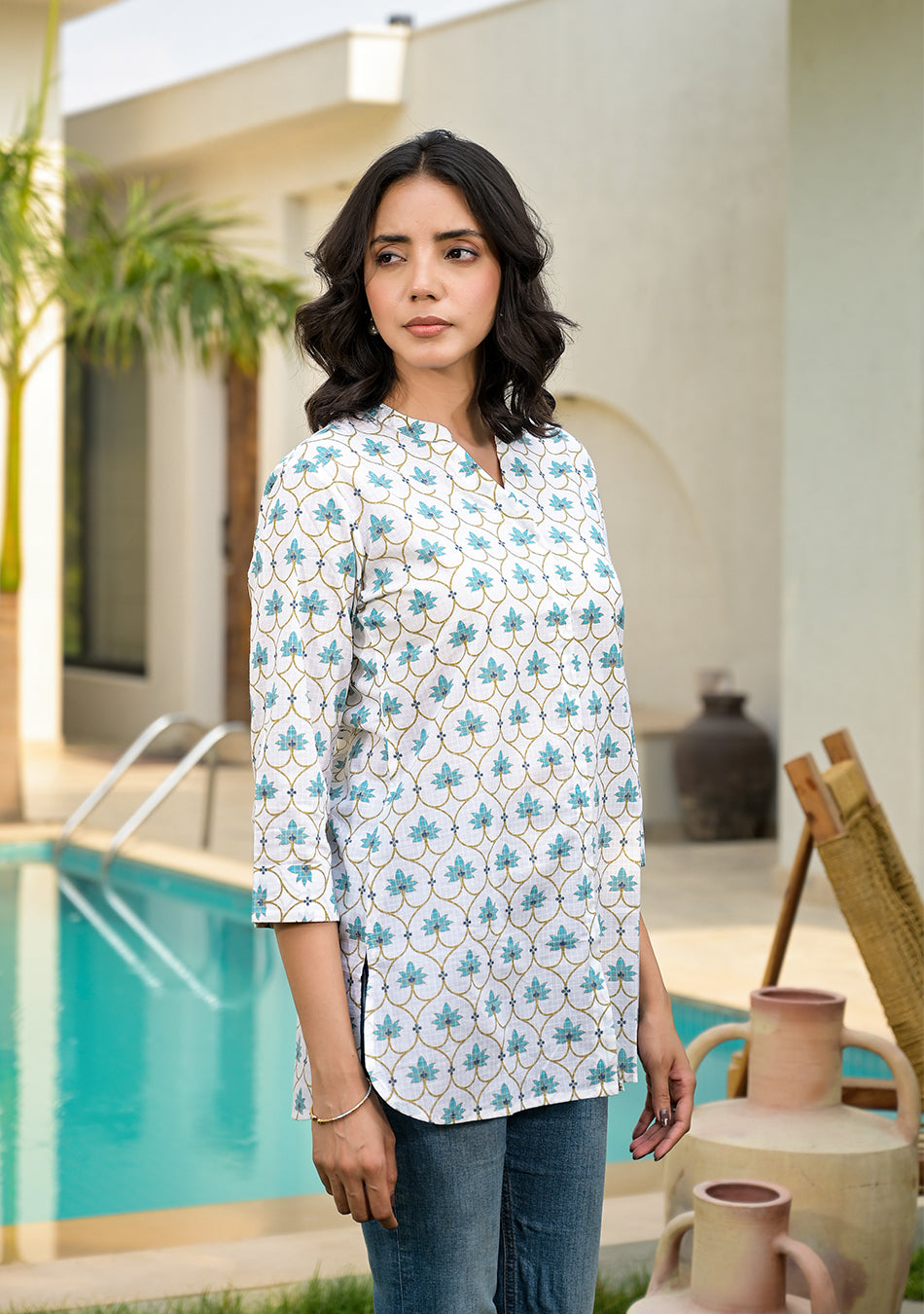 Blue Blossom Top