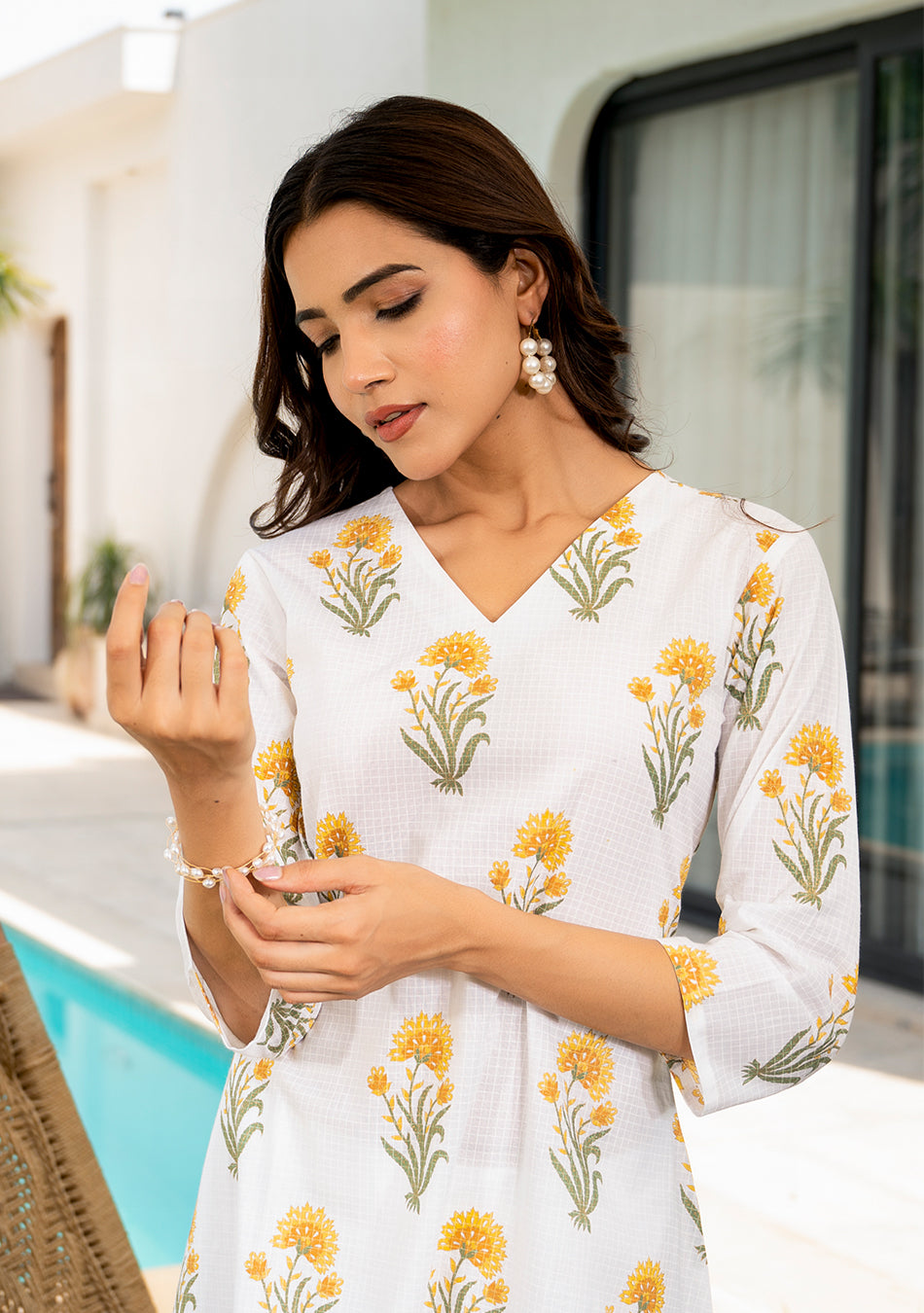 Sunflower A-Line Kurta