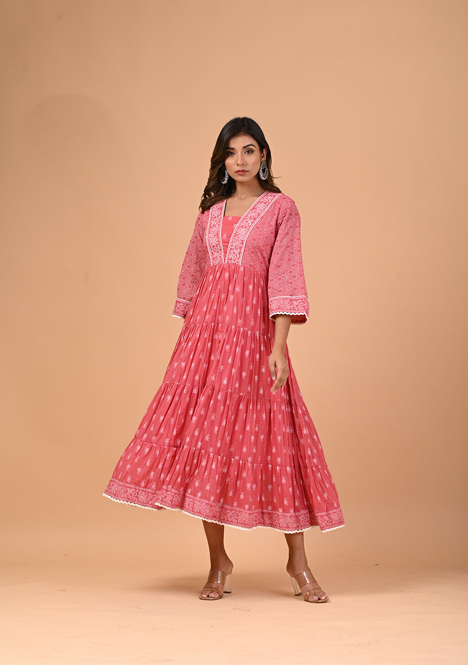 Dusk Rose Voil Dress