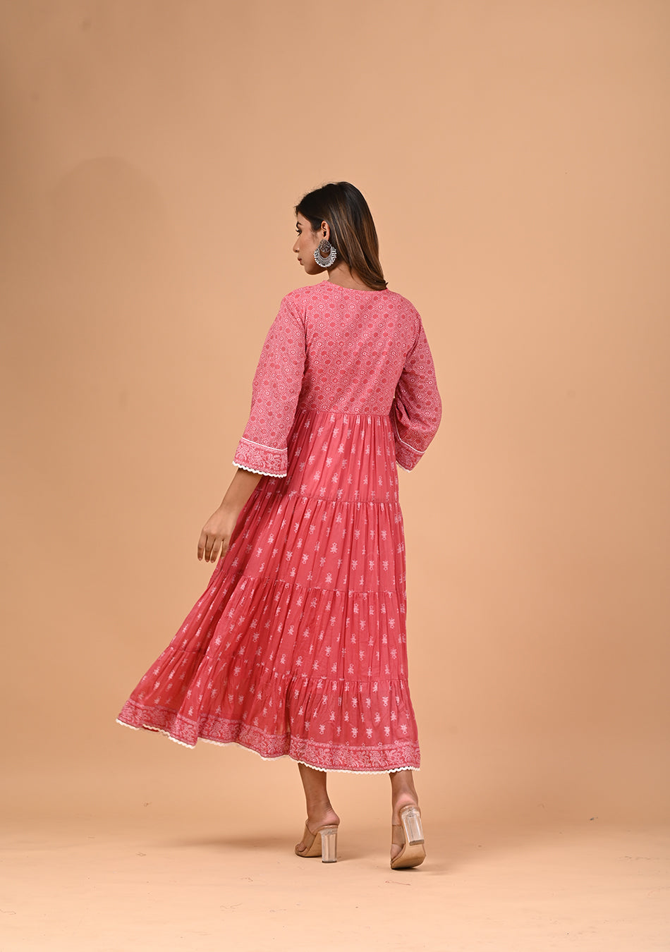 Dusk Rose Voil Dress