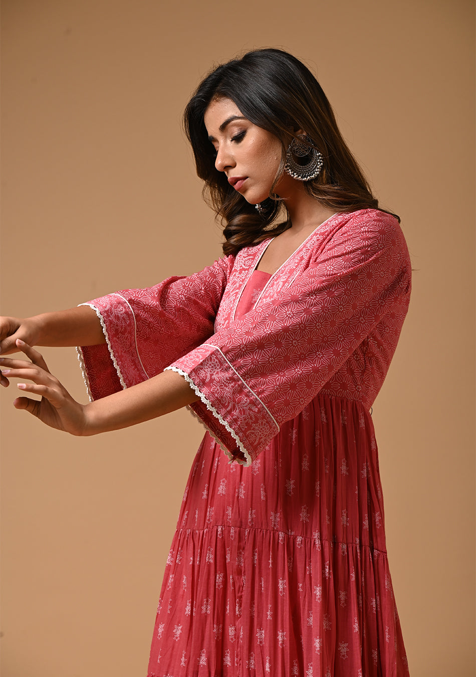 Dusk Rose Voil Dress